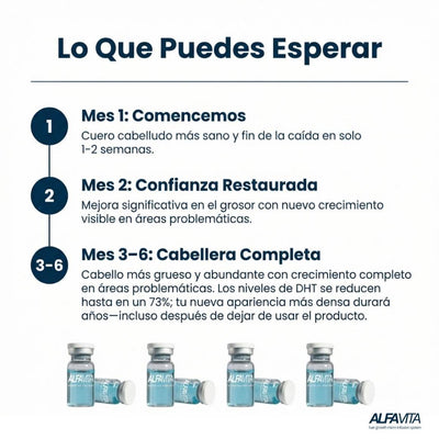 El sistema completo para la caída de cabello en hombres
